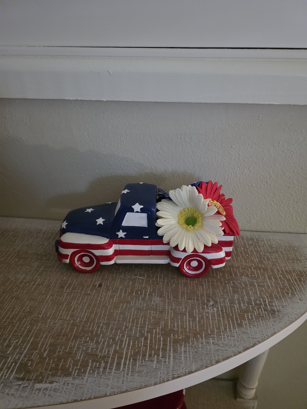 Patriotic Flag Truck Floral Pickup - Red, White & Blue